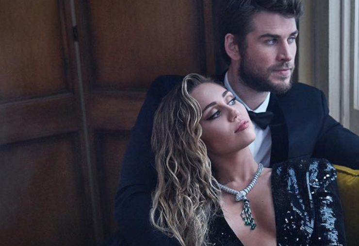 Cyrus and Hemsworth on the night of the Oscars