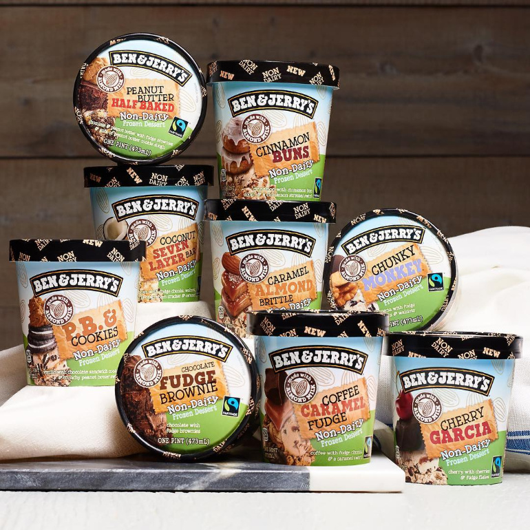Nine Ben and Jerry's Non-Dairy Flavors