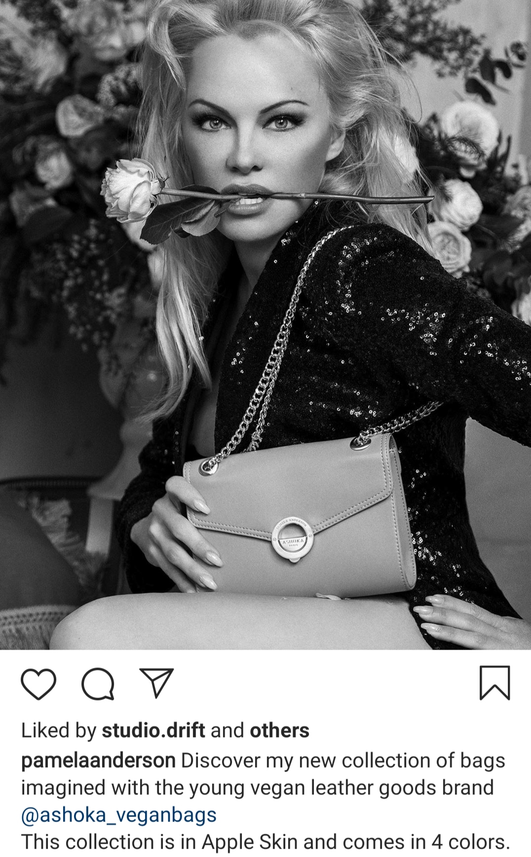 Pamela Anderson launches Vegan bag collection with Ashoka Paris